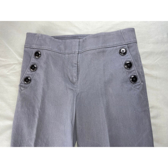 Ann Taylor Loft Petites Crop Weekend Chino Pants. Washed Gray, Women's 4P. EUC!! - Picture 2 of 5